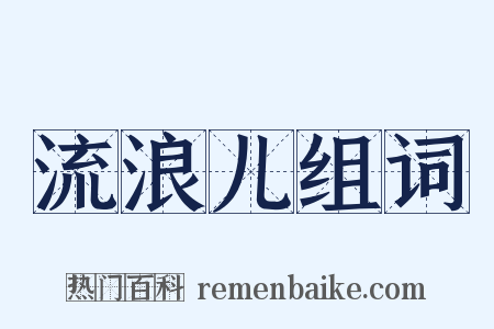 流浪儿组词是什么意思的图片